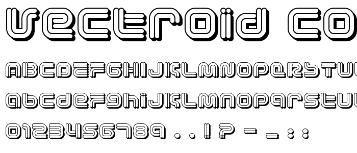 Vectroid Cosmo font
